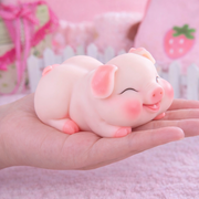 Hipgaga 1.5lb Mini Piggy Squeeze Toy - Premium Silicone Animal Design with White Skin Tone, No Hole Design, Cute Shape & Portable Lightweight Gift