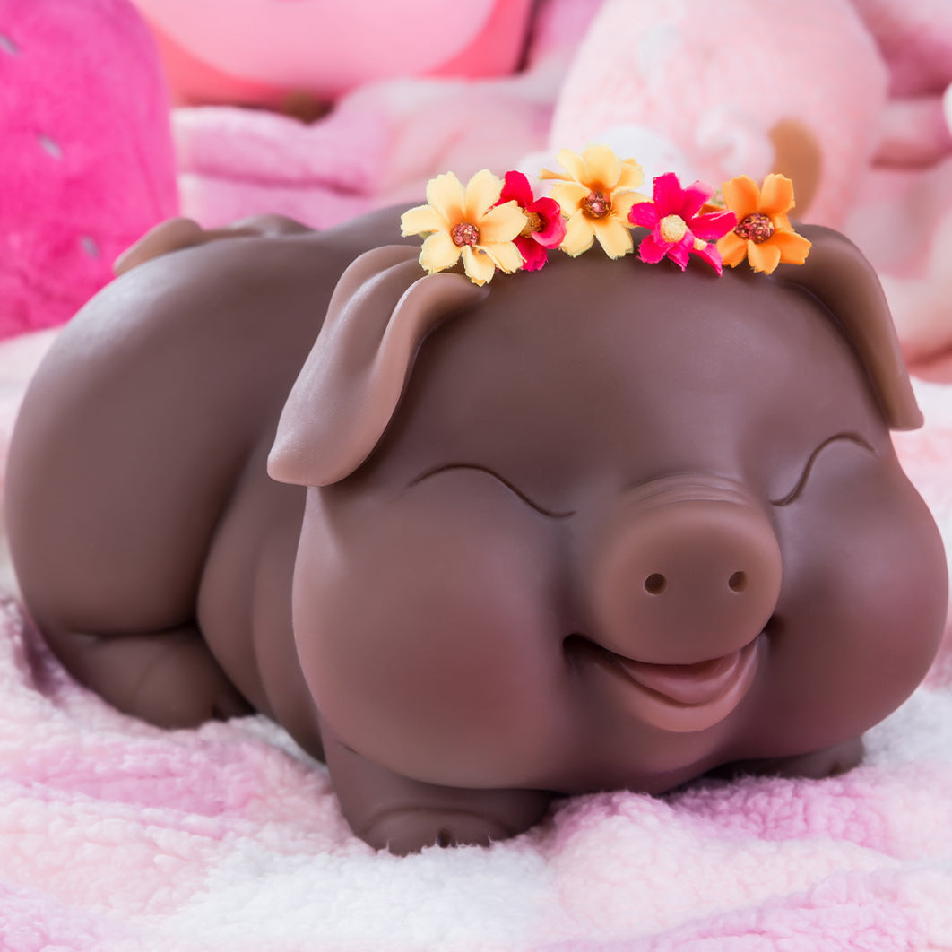 Poupée cochon réaliste Hipgaga 12lb/5,5kg – Jouet sexuel de poche en TPE pour adulte avec peau claire ou foncée, designs vaginal, anal et oral, sourire mignon