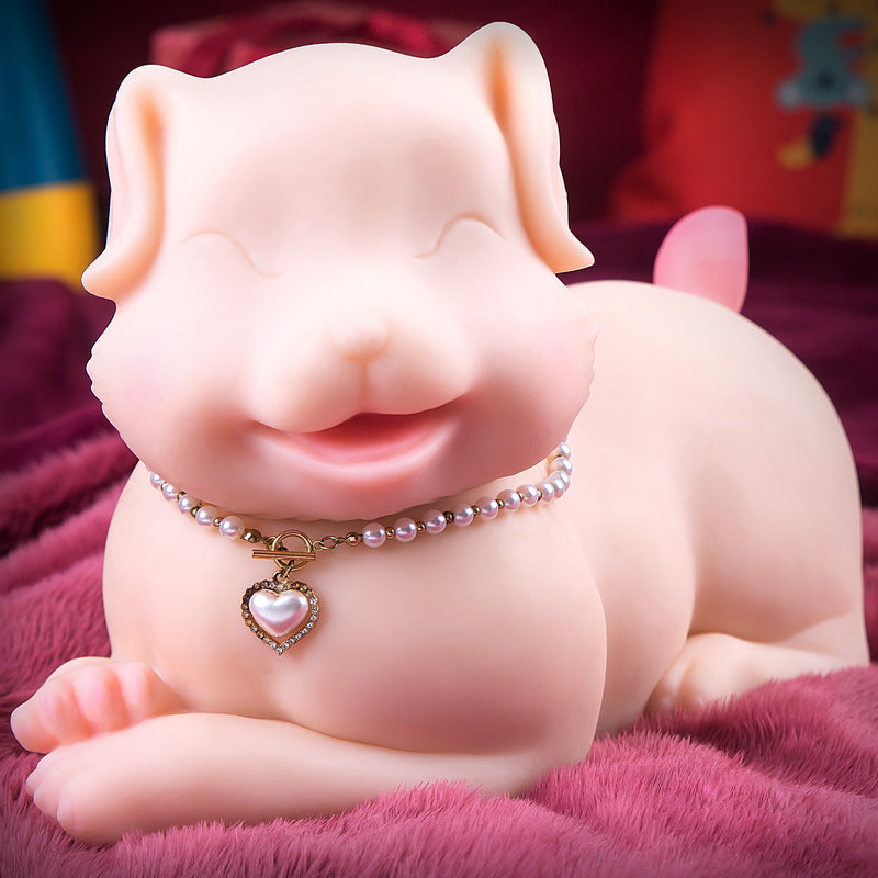 Hipgaga 6.6lb/3kg Realistic Dog Animal Doll – Cute Smiling Puppy TPE Sex Toy with Soft Touch, Lifelike Design & Easy Care