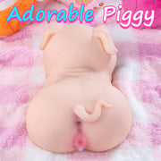 Hipgaga 5lb/2.3kg Realistic Pig Animal Doll - Full-Size TPE Design with Fair or Dark Brown Skin Tone, Tight Vaginal & Deep Anal Features, Cute Smile & Soft Touch