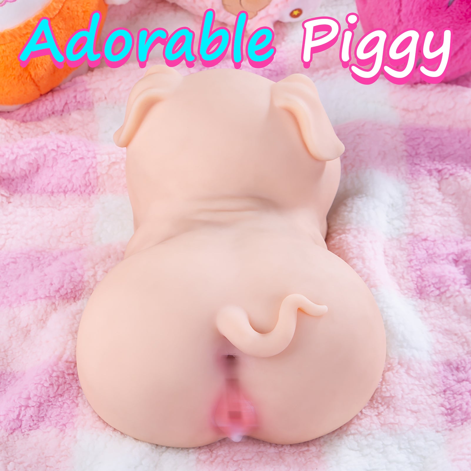 Hipgaga 5lb/2.3kg Realistic Pig Animal Doll - Full-Size TPE Design with Fair or Dark Brown Skin Tone, Tight Vaginal & Deep Anal Features, Cute Smile & Soft Touch