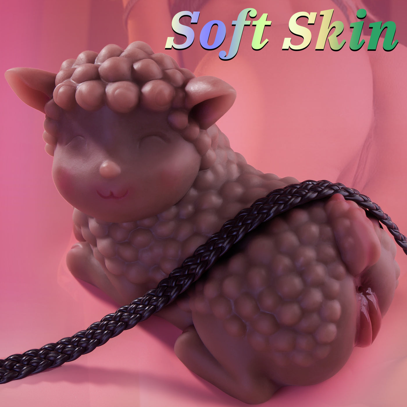 Hipgaga 4.6lb/2.1kg Sheep Animal Doll – Realistic TPE Sex Toy with Cute Smiling Lamb Design, Soft Touch & Portable Size