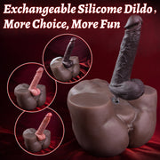 HIPGAGA 9.9lb/4.5kg Realistic Male Torso Sex Toy – Muscular Abs & Interchangeable Dildo