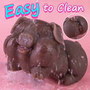 Hipgaga 5lb/2.3kg Realistic Pig Animal Doll - Full-Size TPE Design with Fair or Dark Brown Skin Tone, Tight Vaginal & Deep Anal Features, Cute Smile & Soft Touch