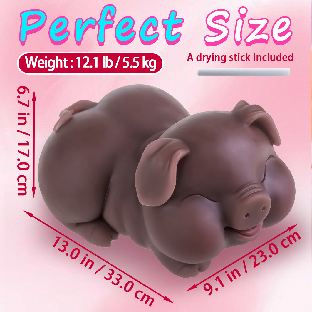 Poupée cochon réaliste Hipgaga 12lb/5,5kg – Jouet sexuel de poche en TPE pour adulte avec peau claire ou foncée, designs vaginal, anal et oral, sourire mignon