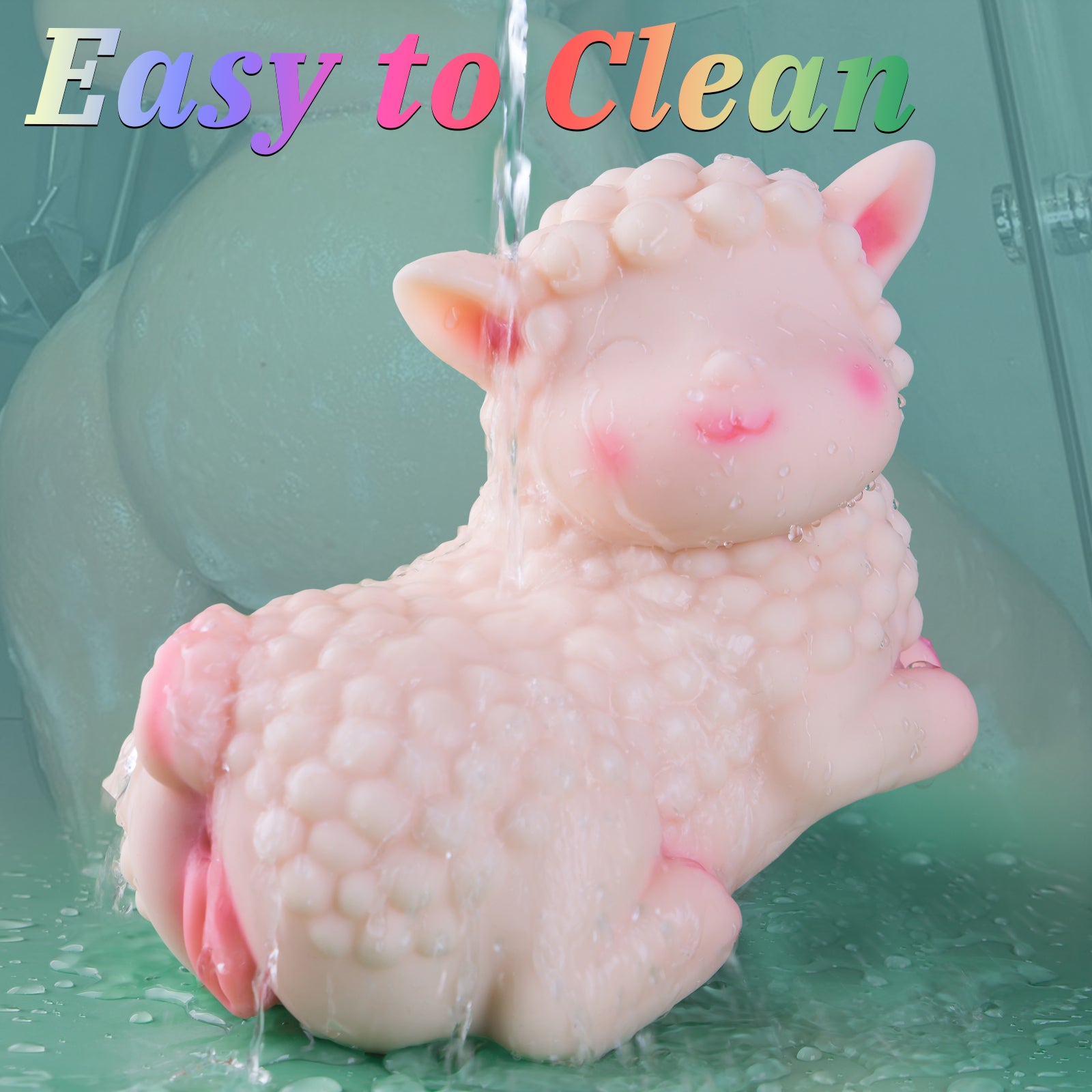 Hipgaga 4.6lb/2.1kg Sheep Animal Doll – Realistic TPE Sex Toy with Cute Smiling Lamb Design, Soft Touch & Portable Size