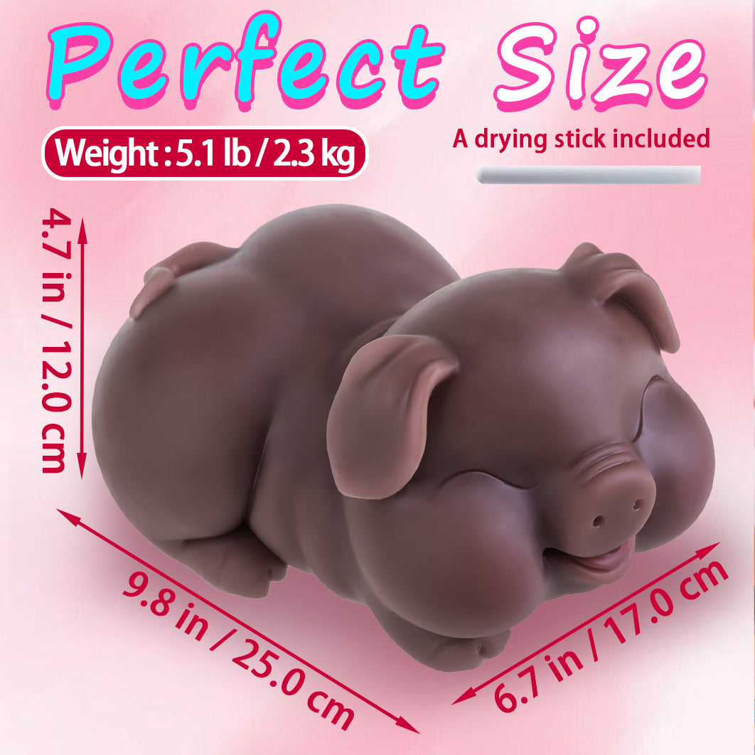 Hipgaga 5lb/2.3kg Realistic Pig Animal Doll - Full-Size TPE Design with Fair or Dark Brown Skin Tone, Tight Vaginal & Deep Anal Features, Cute Smile & Soft Touch